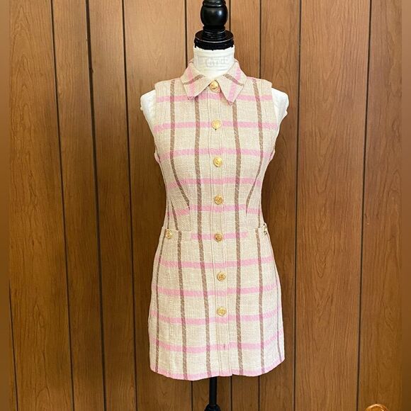 Toccin Sophia Tweed Shirtdress size 4 - Picture 6 of 15